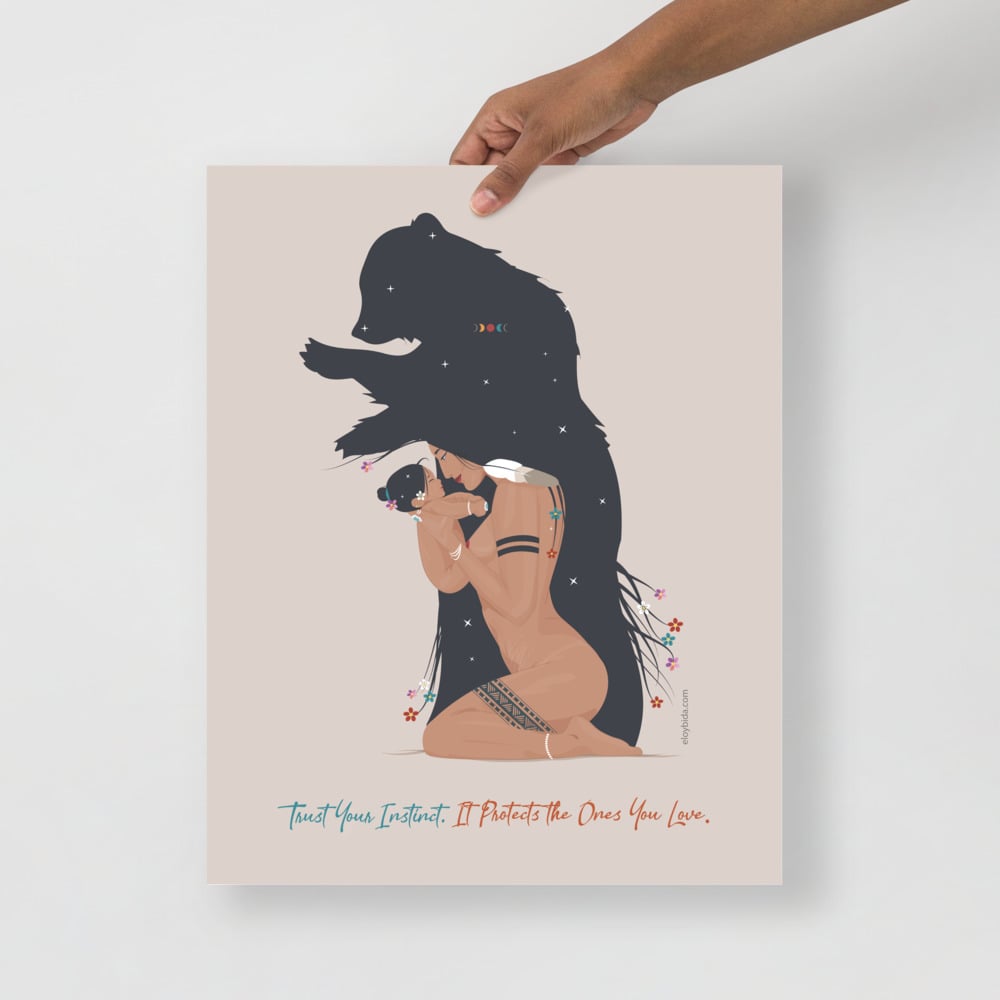 Trust Your Instinct. It Protects The Ones You Love | Poster Print