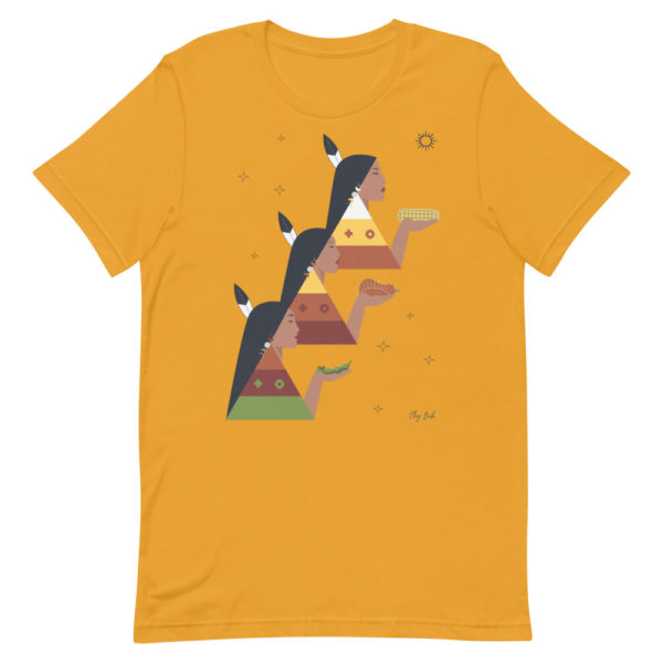 unisex staple t shirt mustard front 623751d685d43