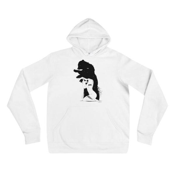 unisex pullover hoodie white front 62816204bba54