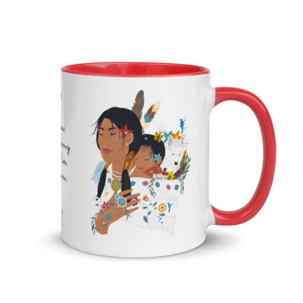 white ceramic mug with color inside red 11oz right 63018388a4965