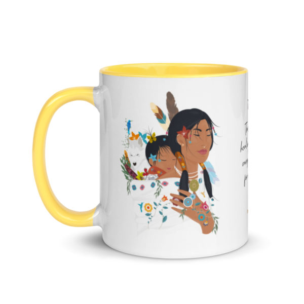 white ceramic mug with color inside yellow 11oz left 63018388a4e4f