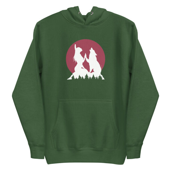 unisex premium hoodie forest green front 65b476819528b